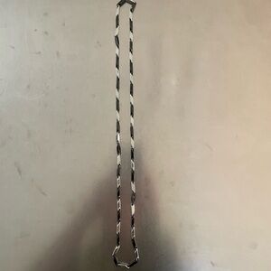 Vintage Hematite and Silver Chain Necklace